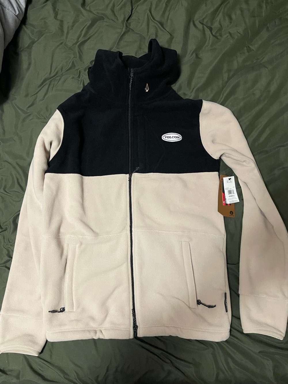 Volcom NWT Men's Two-Tone Fleece Jacket